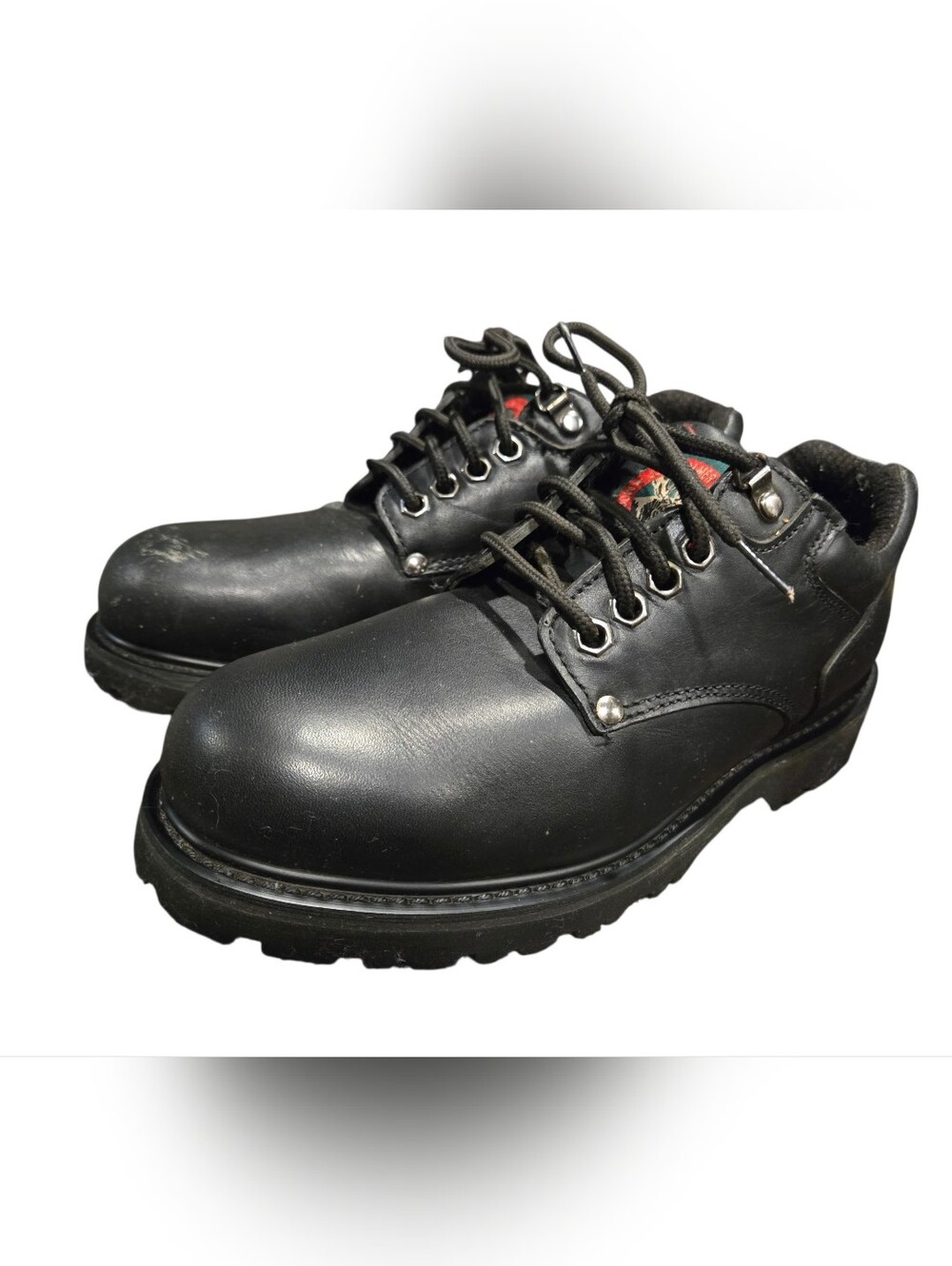 John Palmer Moose Head Brand Leather Work Shoes - Men's 8.5 W - CSA Safety Toe +